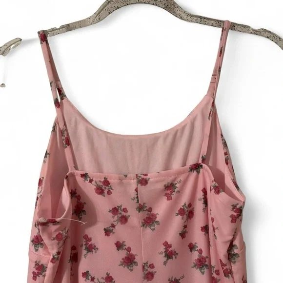 NWOT Beautees Pink Floral Slip Dress - Picture 4 of 5